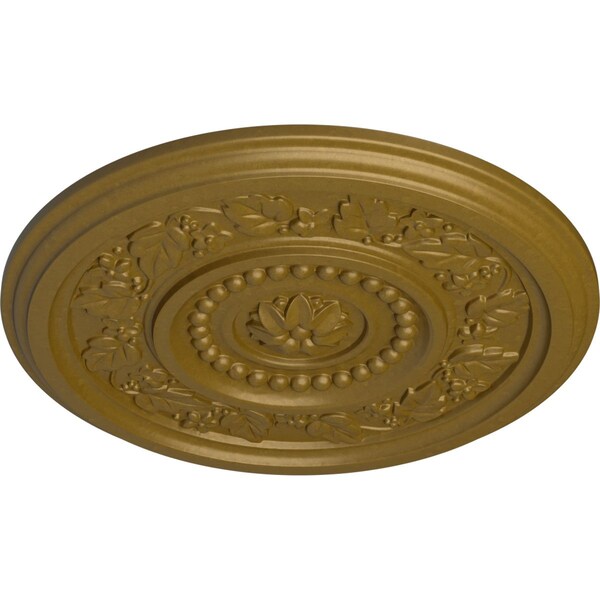 Marseille Ceiling Medallion (Fits Canopies Up To 4 1/4), Hand-Painted Gold, 16 1/8OD X 5/8P